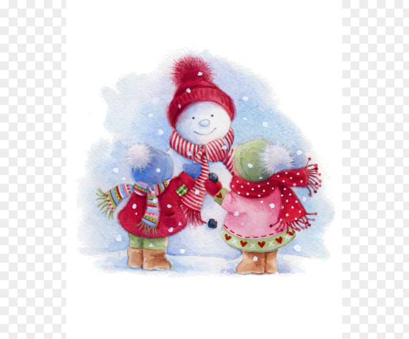 Snowman Christmas Ornament Drawing PNG