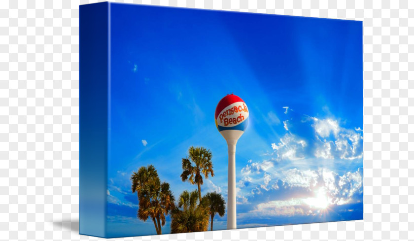 Water Tower Canvas Print Pensacola Beach PNG