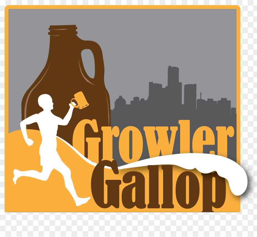 OMB Brewery Charlotte NC Growler Gallop 10 Mile And 5k Logo Detroit Brand Font PNG