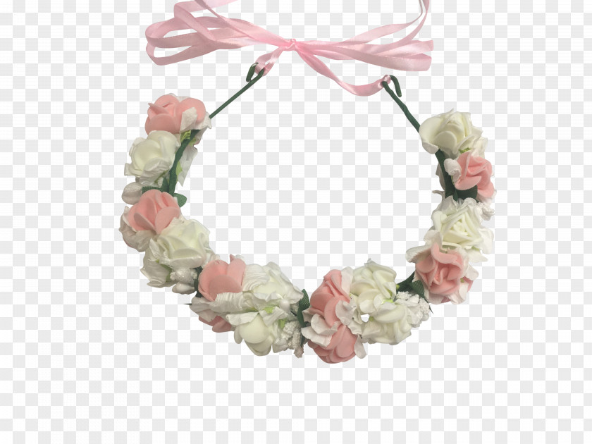 Flower Headpiece Wreath Pink M Hair Clothing Accessories PNG