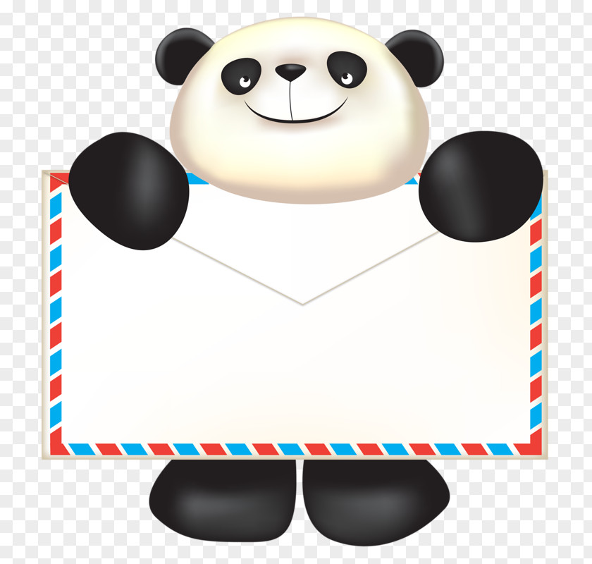 Panda Envelope Giant Clip Art PNG