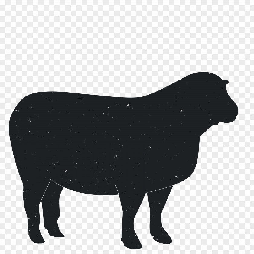 Animal Silhouettes Cattle Ox Silhouette PNG