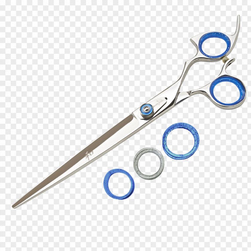 Gold Scissors Line Curve Shark Hair-cutting Shears PNG