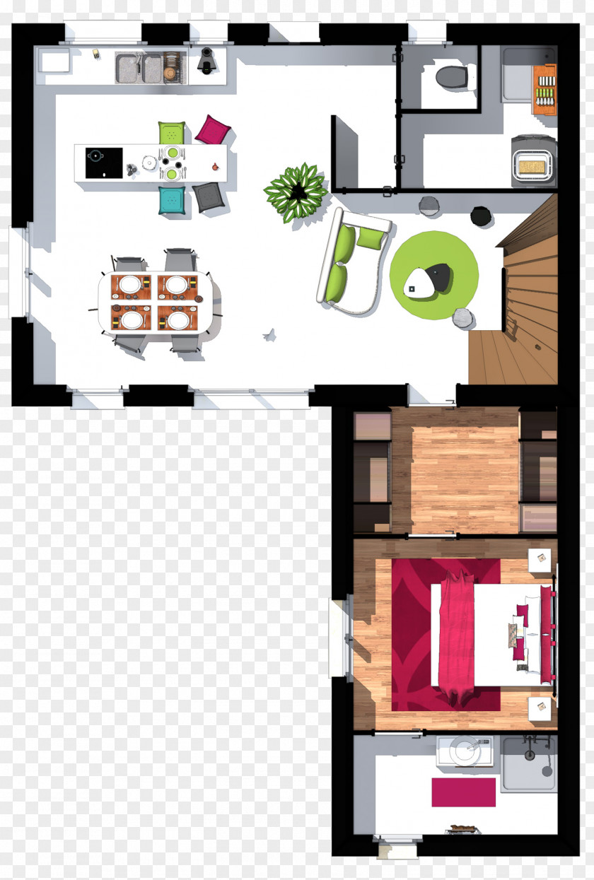 House Floor Plan Secondary Suite Bedroom PNG