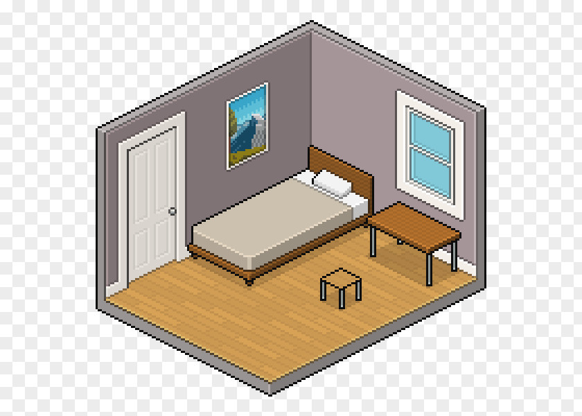 House Pixel Art Bedroom Interior Design Services PNG