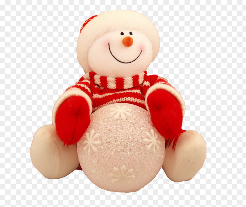 Snowman Wearing A Red Sweater Ded Moroz Snegurochka New Year Holiday Christmas PNG