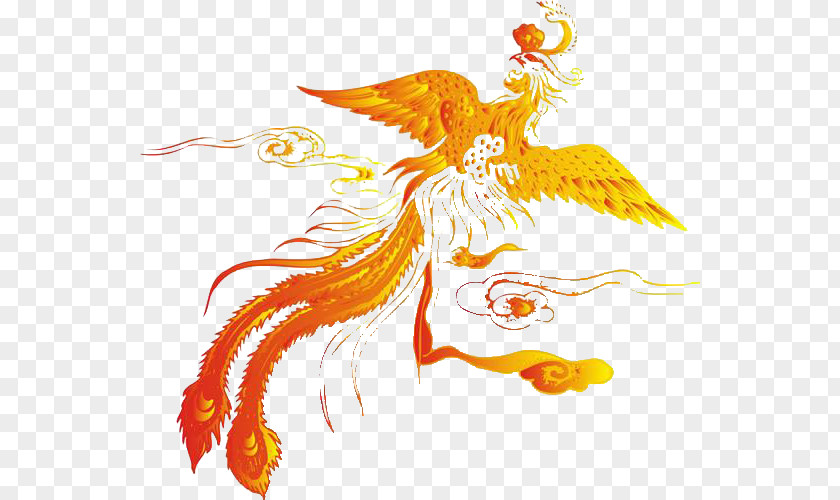 Fenghuang China Chinese Dragon Phoenix Image PNG