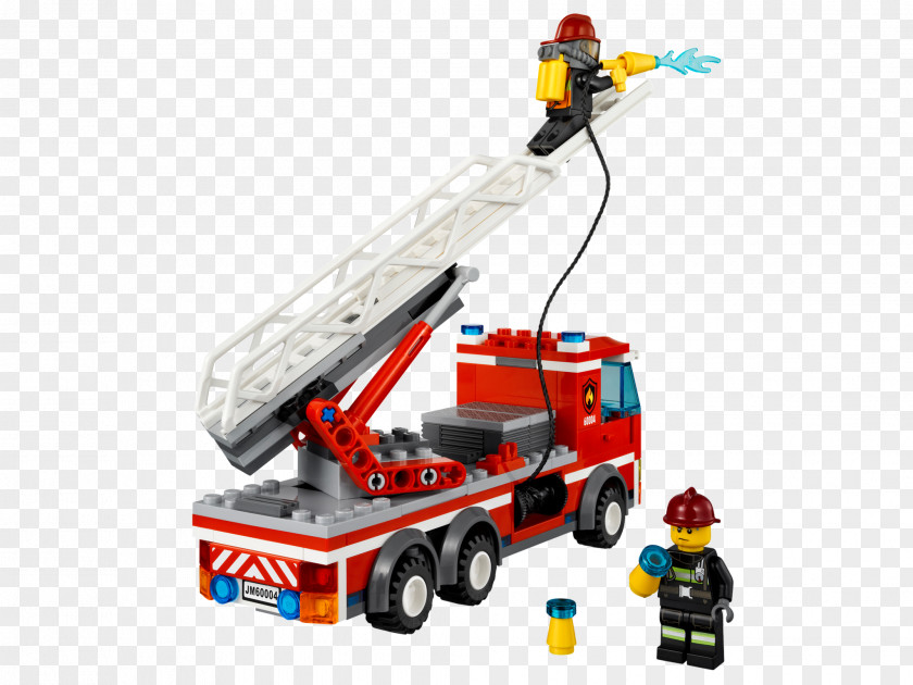 Fire Truck Station Lego City Firefighter Toy Block PNG