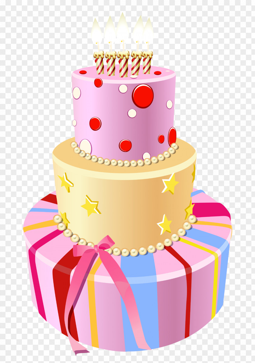 PINK CAKE Birthday Cake Layer Cupcake Clip Art PNG