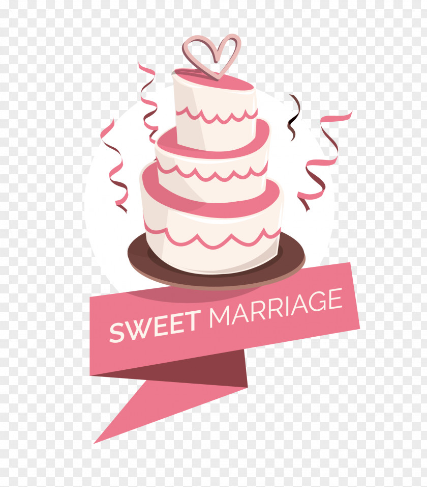 Pink Wedding Cake Element Vector Elements Birthday Torta Torte PNG