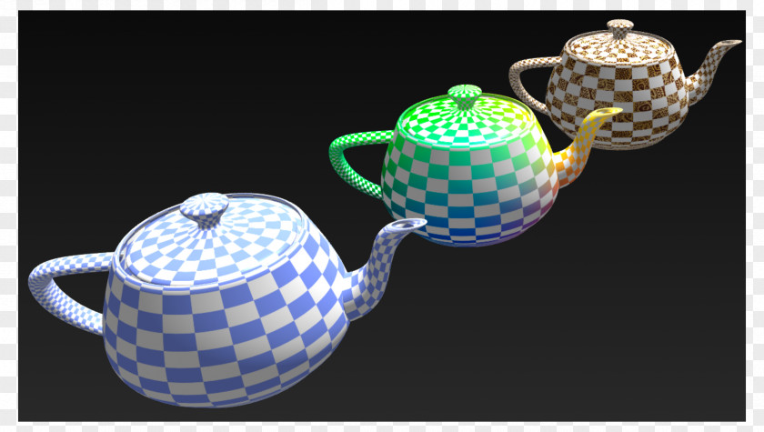 Shading Material Ceramic Teapot PNG