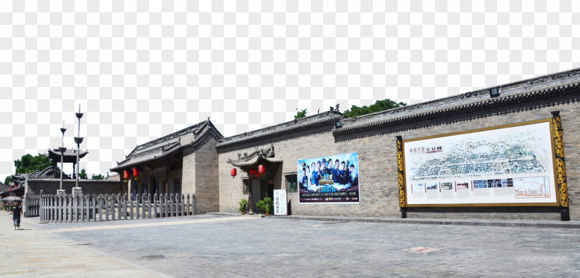 Jinzhong Often Family Manor Corner Landscape Building PNG