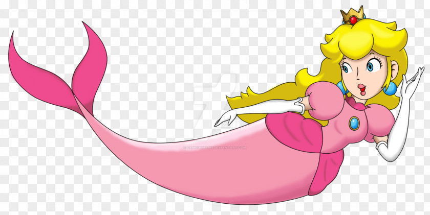 Mermaid Princess Peach Daisy Rosalina Mario PNG