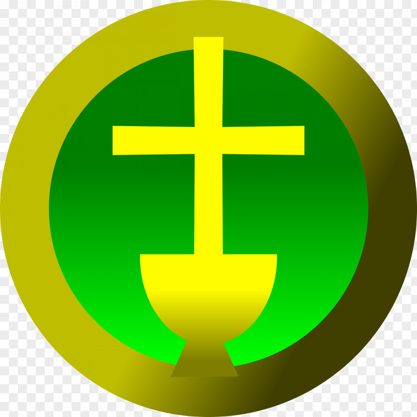Yellow Cross Clip Art Liturgy Chalice Openclipart PNG