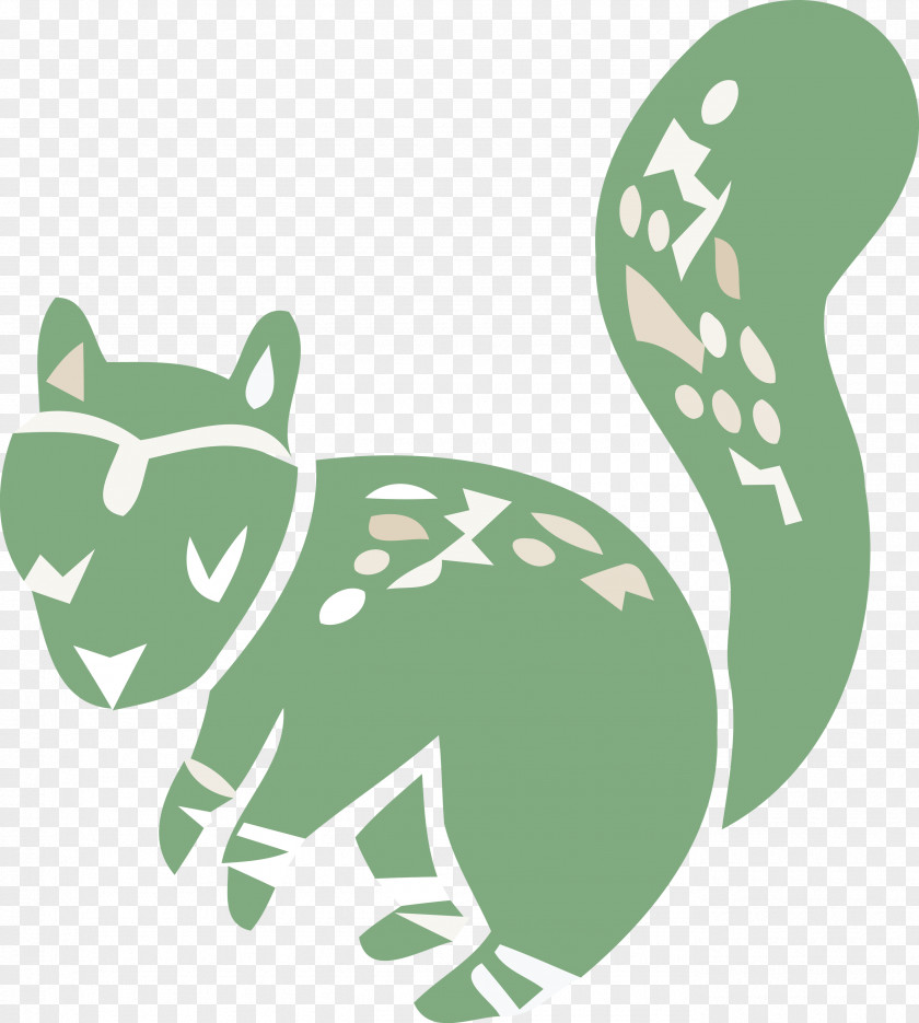 Dog Logo Cartoon Tail Green PNG