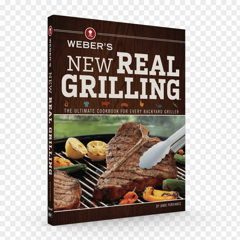 Meat Weber's New Real Grilling Barbecue Literary Cookbook PNG