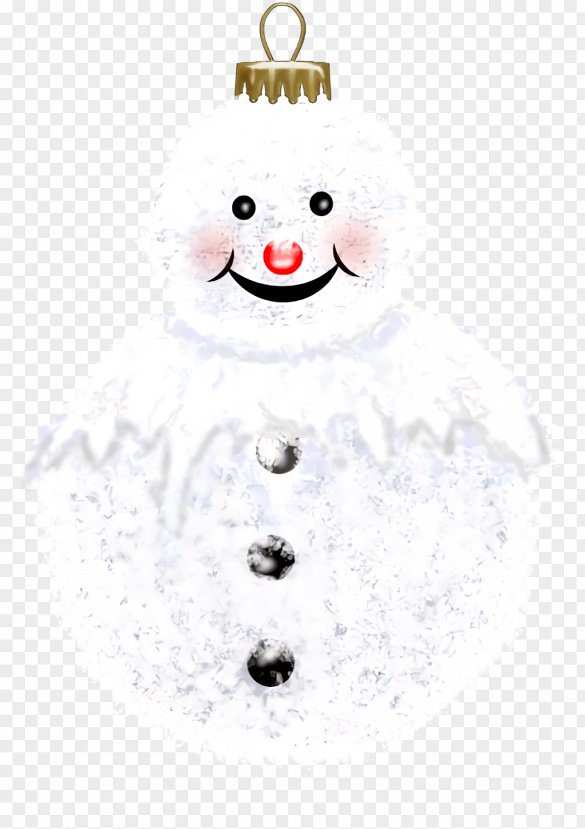 Smile Holiday Ornament Christmas Snowman PNG
