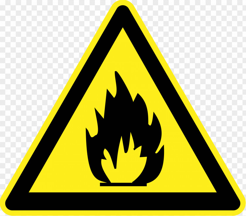 Burn Combustibility And Flammability Warning Sign Clip Art PNG