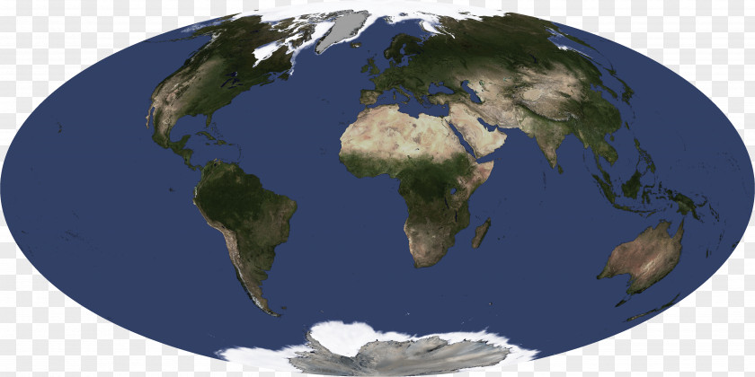Globe Mollweide Projection Map World Earth PNG