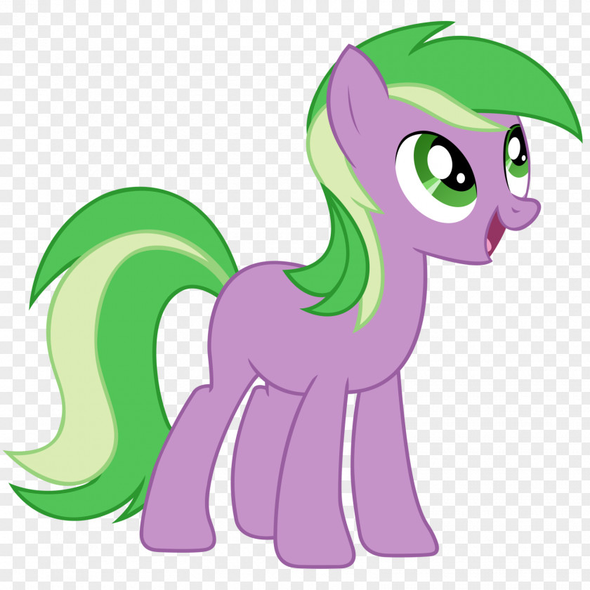 Horse Pony Green Filly Purple PNG