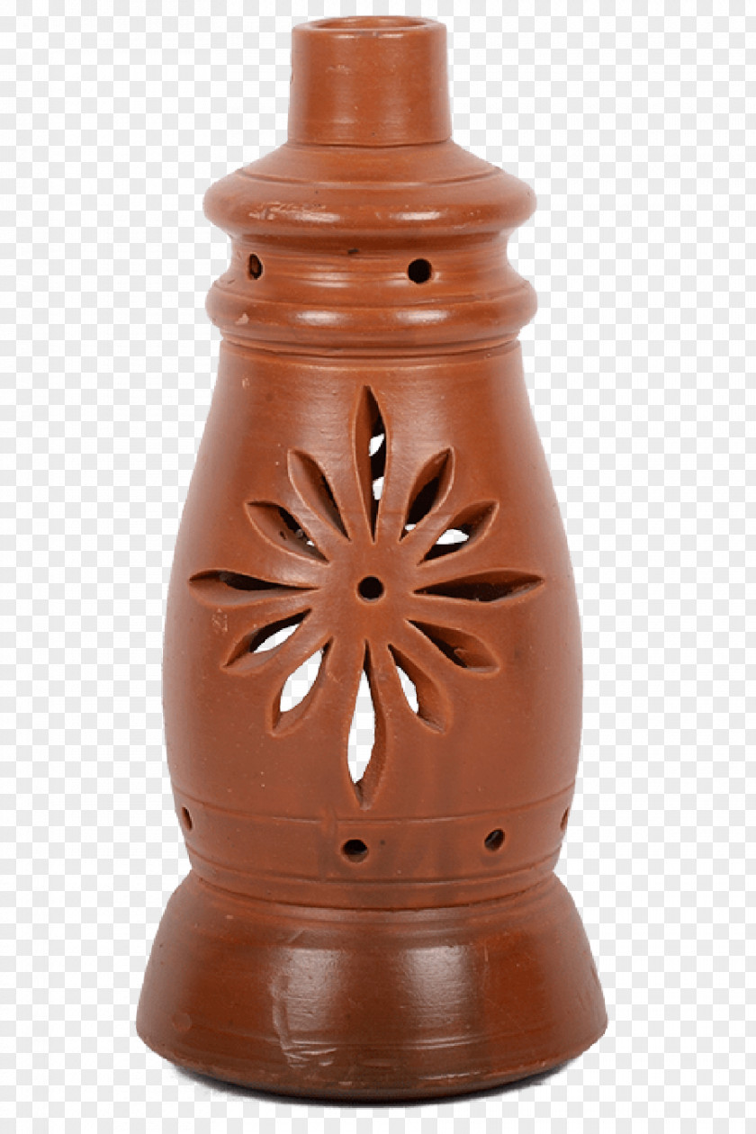 Lotus Lantern Ceramic Vase Pottery Brown PNG