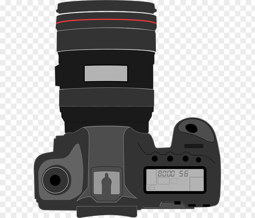 Shoulder Screen Canon SLR Camera Top View Photography Digital PNG