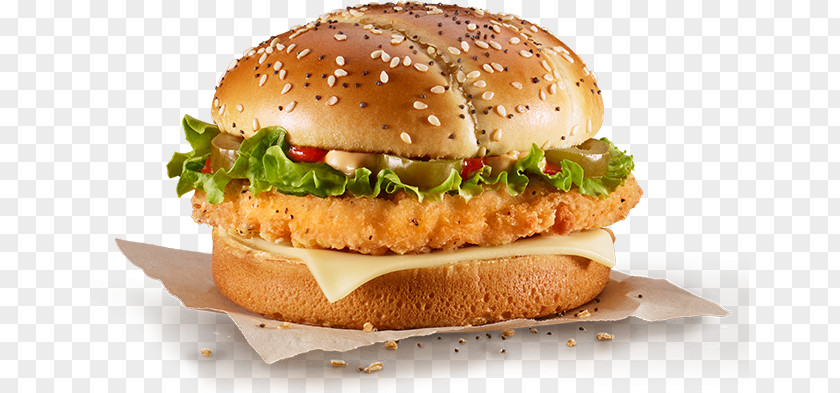 Chicken Burger Cheeseburger Sandwich Hamburger Fried McDonald's Big Mac PNG