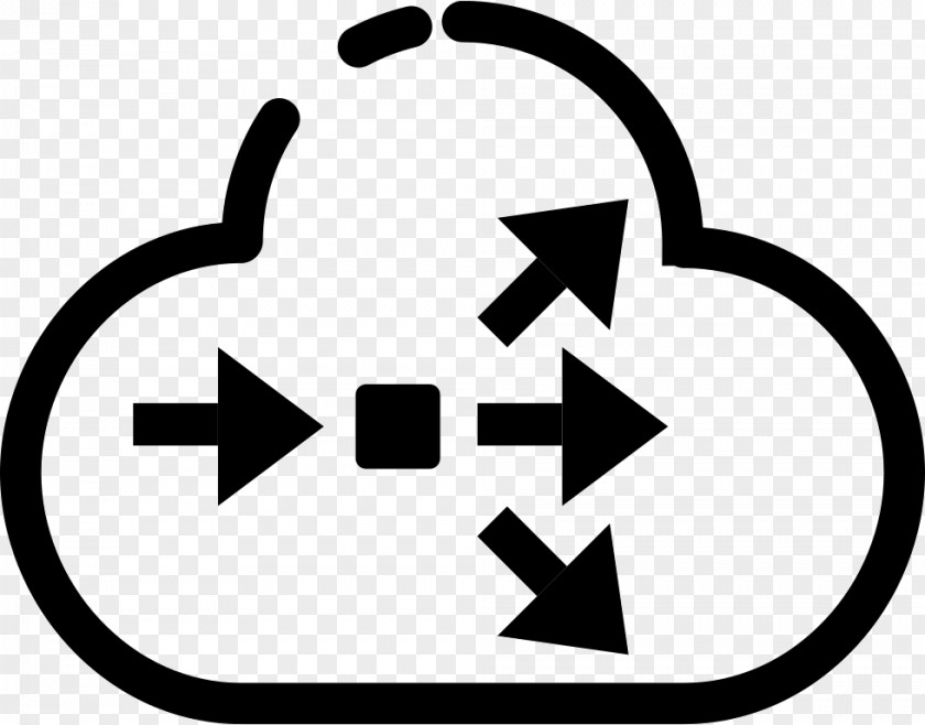Cloud Computing Load Balancing Clip Art PNG