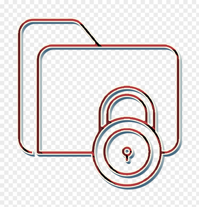 Folder Icon Lock Cyber PNG