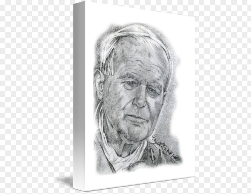 Pope John Paul Ii Nose Figure Drawing Forehead Sketch PNG