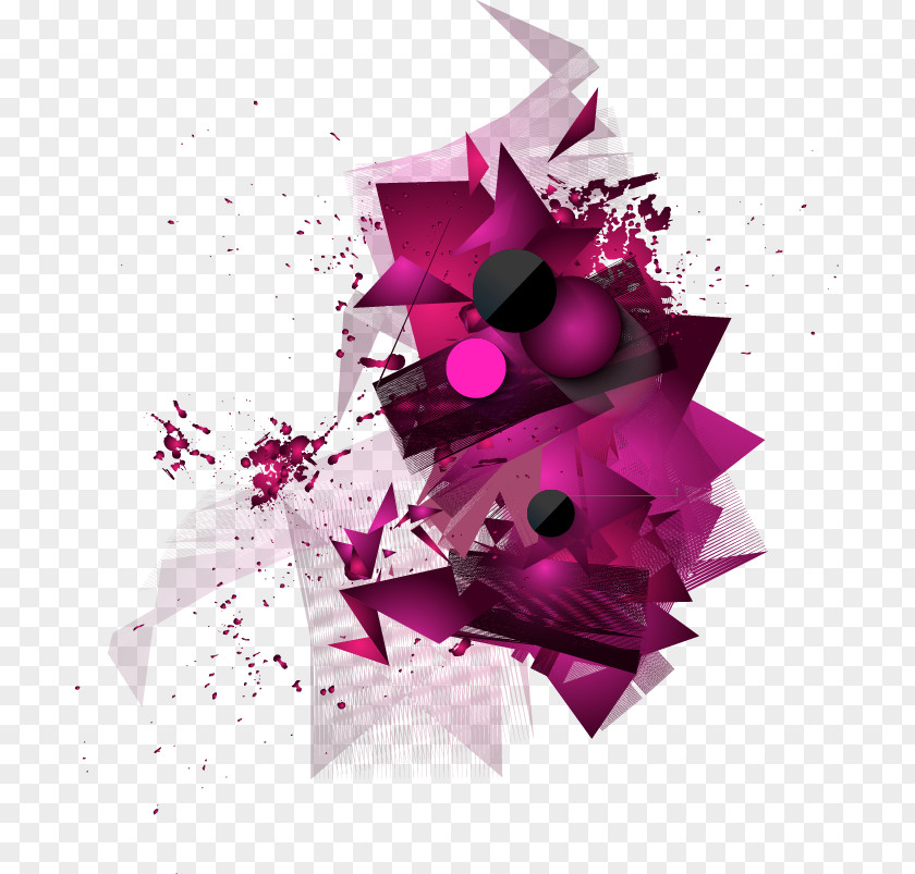 Purple Abstract Graphics,Irregular Graphics,Geometry Art Modern Royalty-free Illustration PNG