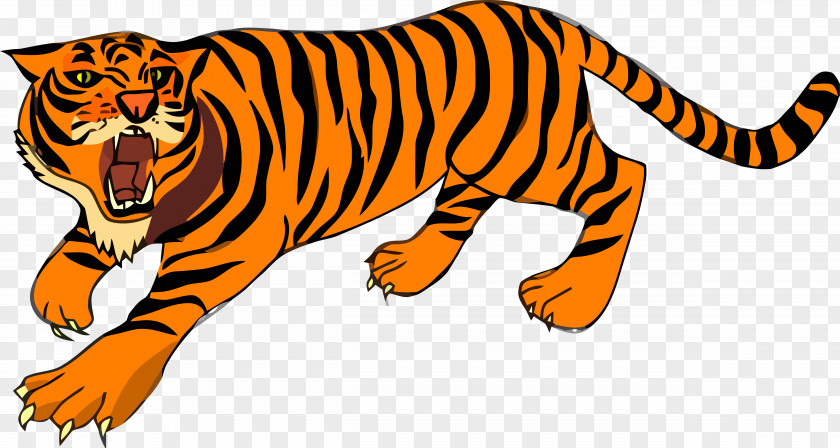Tiger Clip Art Bengal Cat Felidae Openclipart PNG