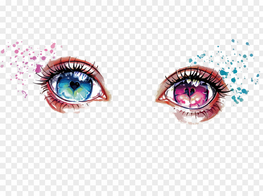 Vector Eyes Eye Painting PNG