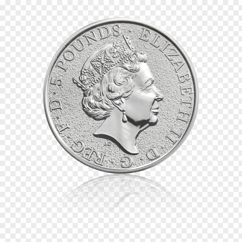 Coin The Queen's Beasts Royal Mint Bullion Ounce PNG