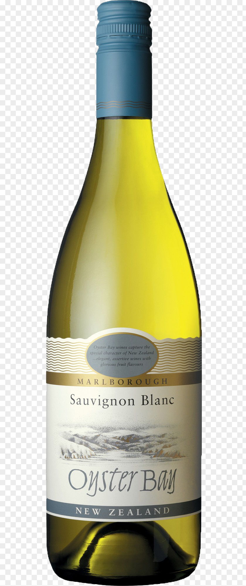 Green Wine Bottle Sauvignon Blanc White Oyster Bay Pinot Gris PNG