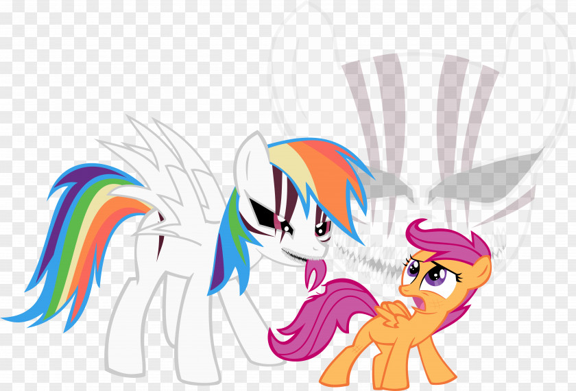 Hollowed Vector Pony Rainbow Dash Twilight Sparkle Scootaloo Hollow PNG