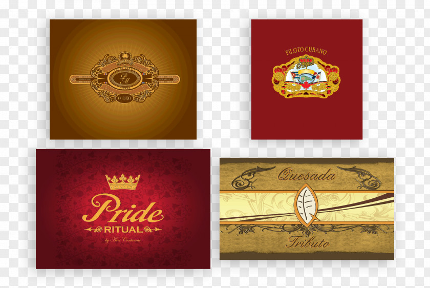 Cigar Box Logo Band Brand Font PNG