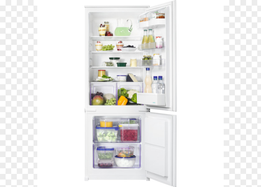 Fridge Freezer Zanker Refrigerator Home Appliance Technique Dishwasher PNG