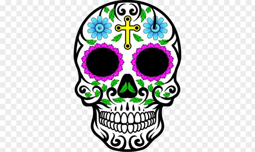 Skull Calavera Mexican Cuisine Drawing PNG