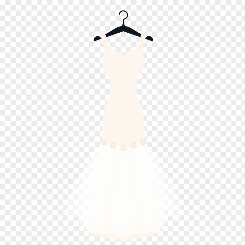 Vector Evening Dress Gown Neck Pattern PNG