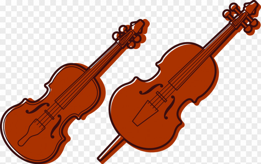 Vector Violin Bass Musical Instrument PNG