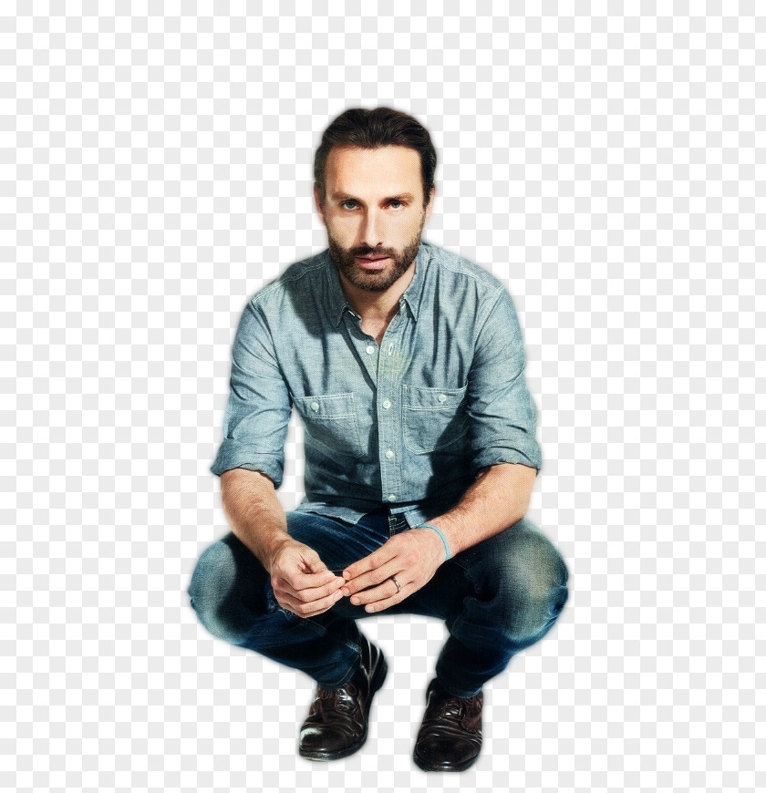 Andrew Lincoln The Walking Dead Rick Grimes Michonne Men's Health PNG