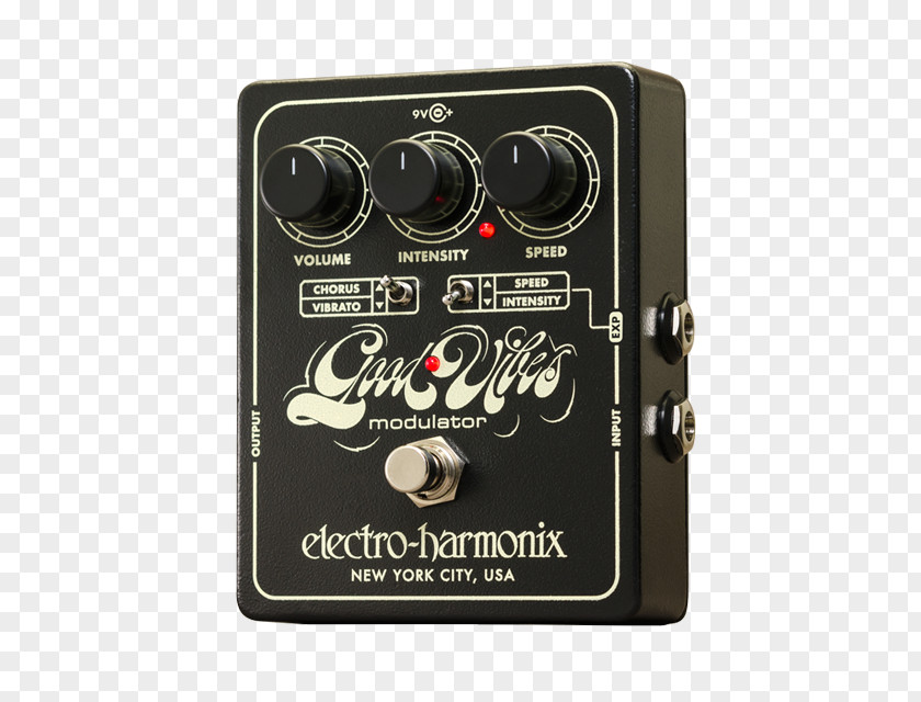 Guitar Electro-Harmonix Good Vibes Effects Processors & Pedals Chorus Effect Vibrato PNG