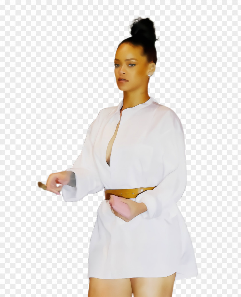 Martial Arts Uniform Robe Watercolor Background PNG