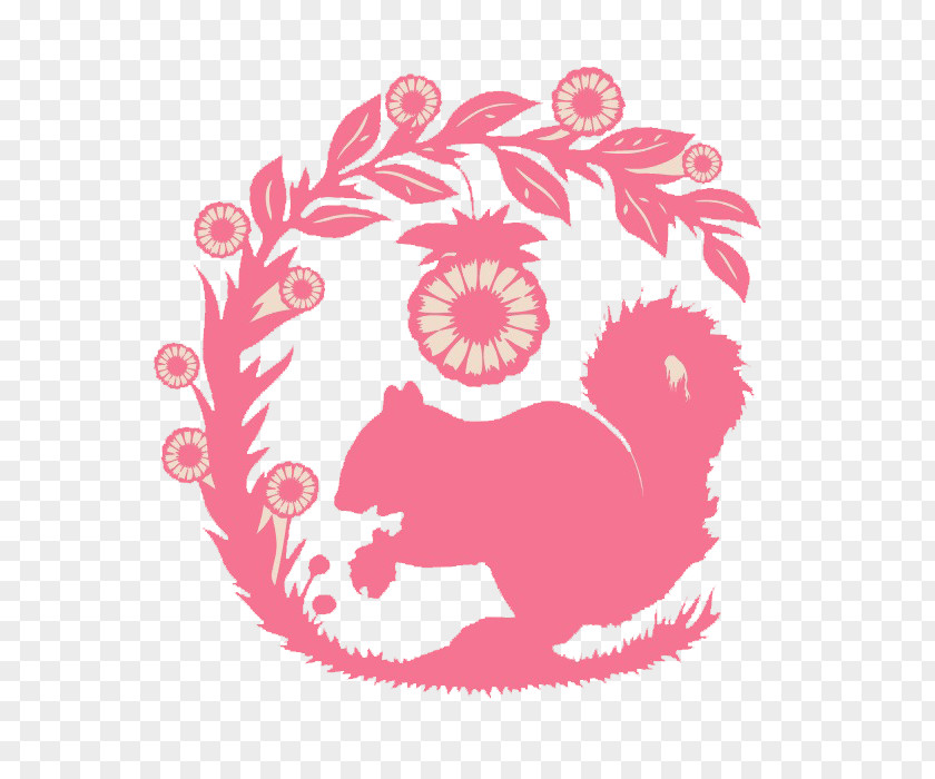 Pink Squirrel Petal Clip Art PNG