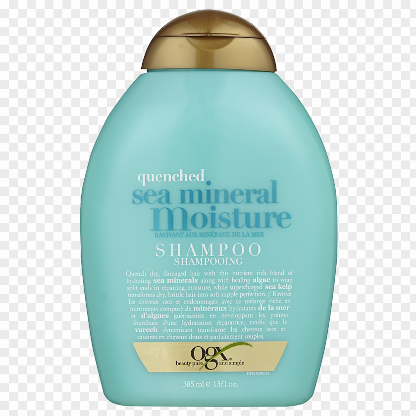 Sea Minerals Lotion OGX Mineral Moisture Shampoo Liquid Water PNG