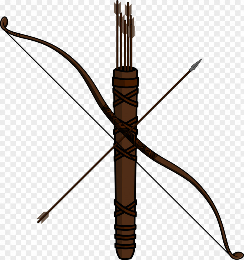Arrow Bow And Archery Hunting Quiver PNG