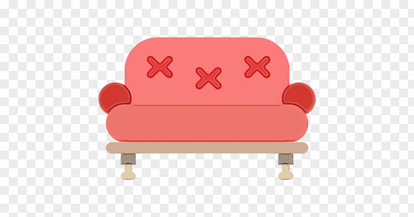 Chair Red Furniture Pink PNG