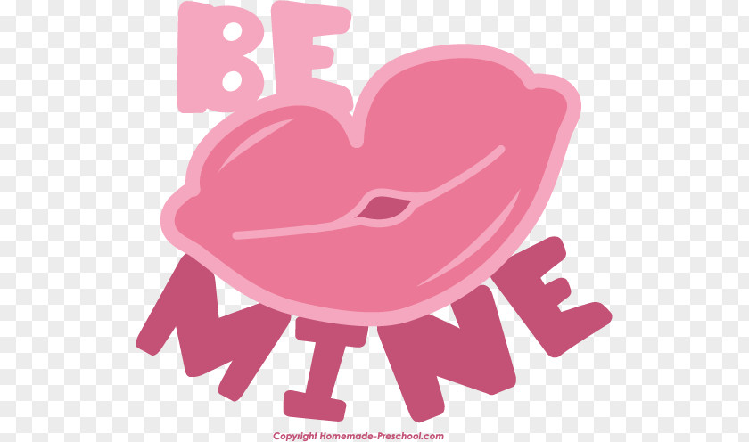 Heart Valentine's Day Lip Clip Art PNG