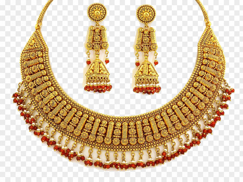 Jewellery Necklace Image Gold Earring Diamond Gemstone PNG